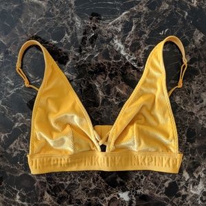PINK Victoria's Secret Intimates & Sleepwear - Victoria's secret pink yellow velvet bralette PINK Victoria's Secret Intimates & Sleepwear - Victoria's secret pink yellow velvet bralette